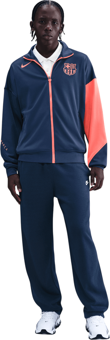 Jakke Nike FC Barcelona Dri-FIT Total 90 Soccer Anthem Jacket Mørkeblå | hm3434-410, 1