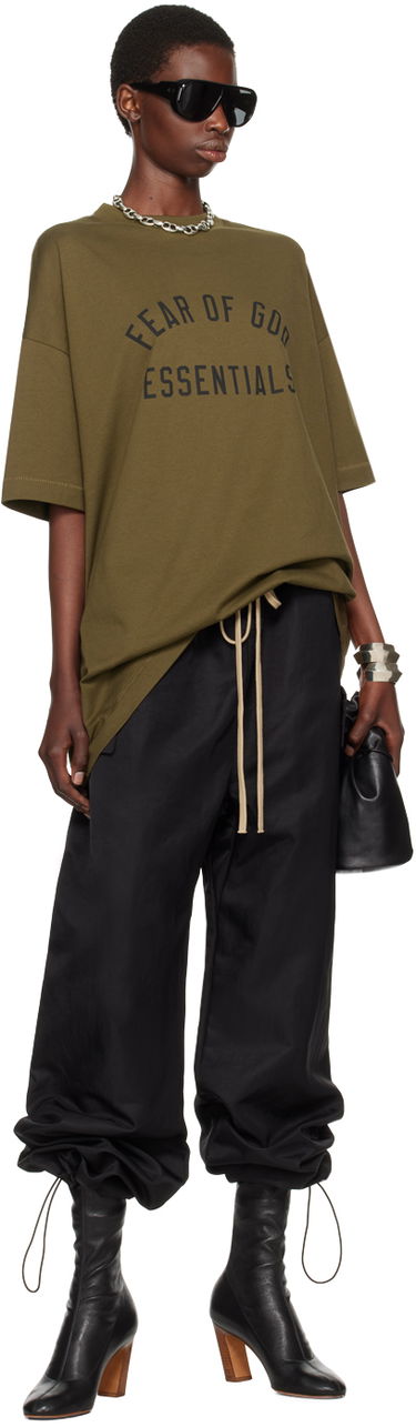 T-shirt Fear of God Fear of God Essentials Crewneck T-Shirt Grøn | 125BT244194F, 4