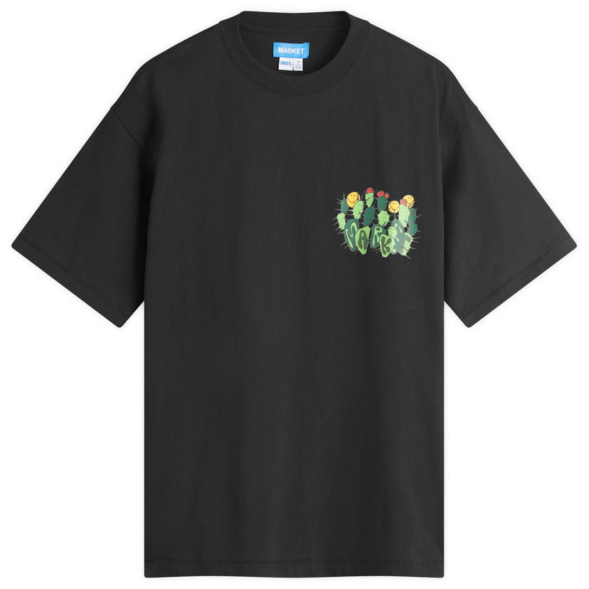 T-shirt MARKET Smiley Cactus Graphic Tee Sort | 399002186-BLK