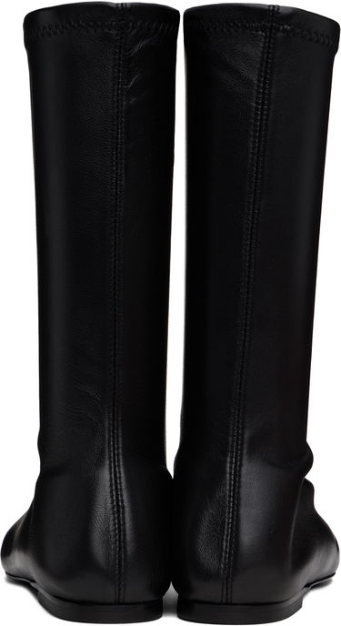 Tøj TOTEME TOTEME 'The Sock' Stretch Leather Boots Sort | 244-WAS0160-LE0089, 1
