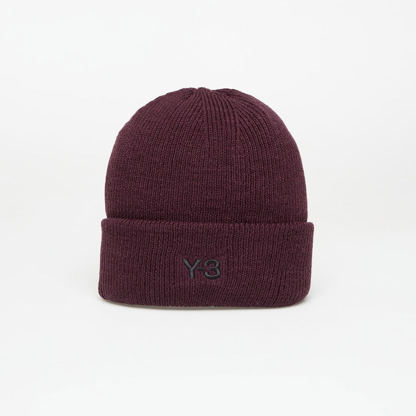 Beanie Y-3 Cl Beanie Shadow Maroon Universal Bourgogne | KC0446