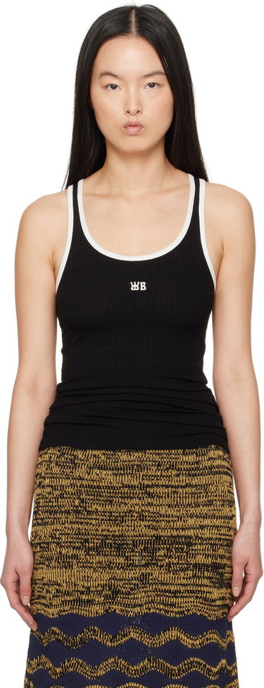 Tanktop Wales Bonner Wales Bonner Ribbed Knit Tank Top Sort | WS25JE38-JE02-999, 0
