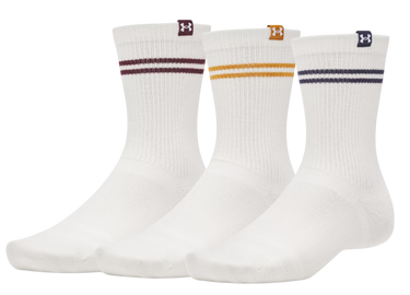 Sokker Under Armour Sportswear Cotton Striped Crew Socks Hvid | 1390130-110, 0