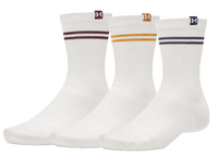Sportswear Cotton Striped Crew Socks