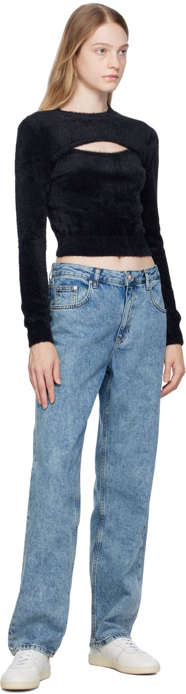 Sweater Moschino Moschino Jeans Cutout Sweater Sort | 936 8703, 3