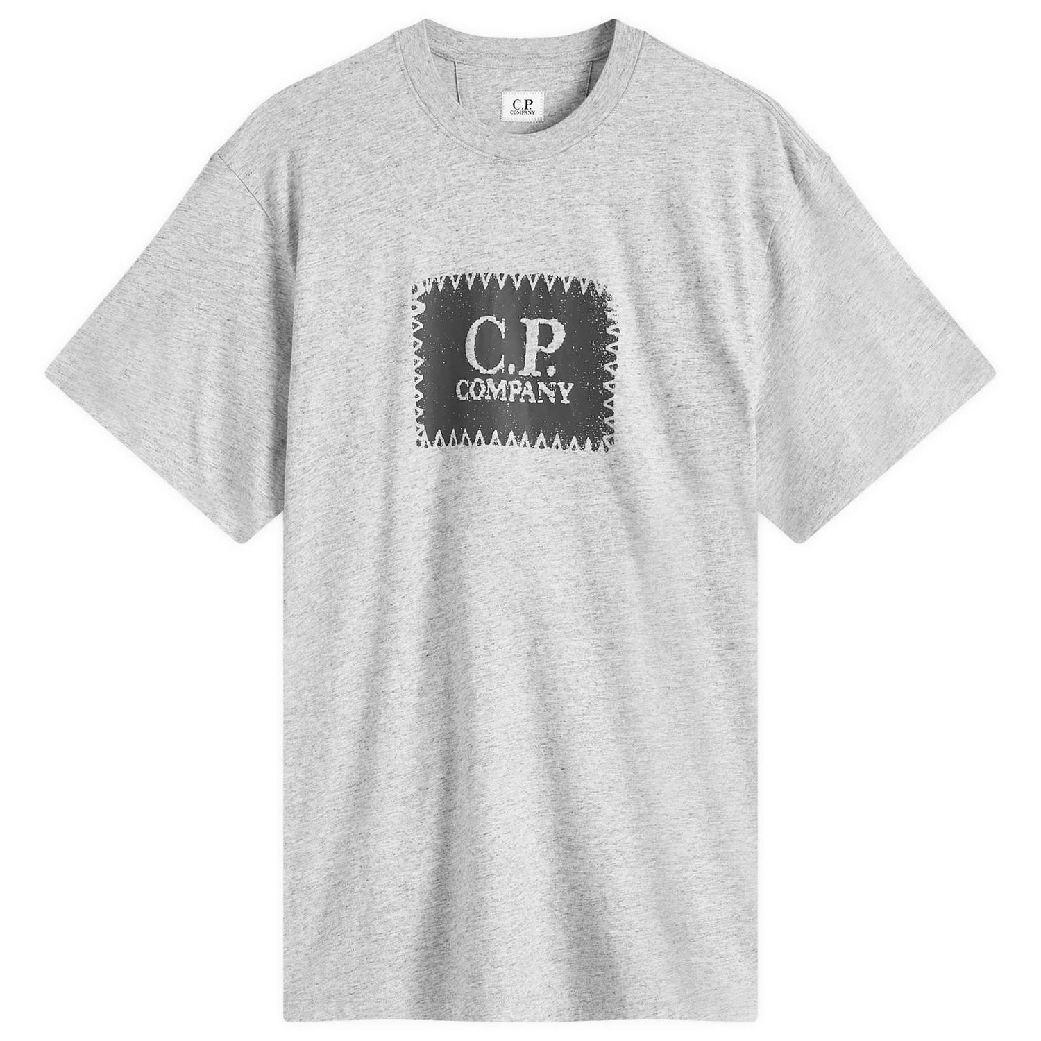 T-shirt C.P. Company C.P. Company 30/1 Logo Label T-Shirt, Size Large Grå | 18CMTS029A-005100W-M94, 0