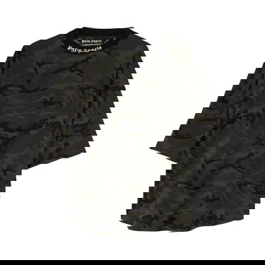 T-shirt Palm Angels Camo Classic Logo Over Tee Grøn | PMAA002F22JER0025610, 1
