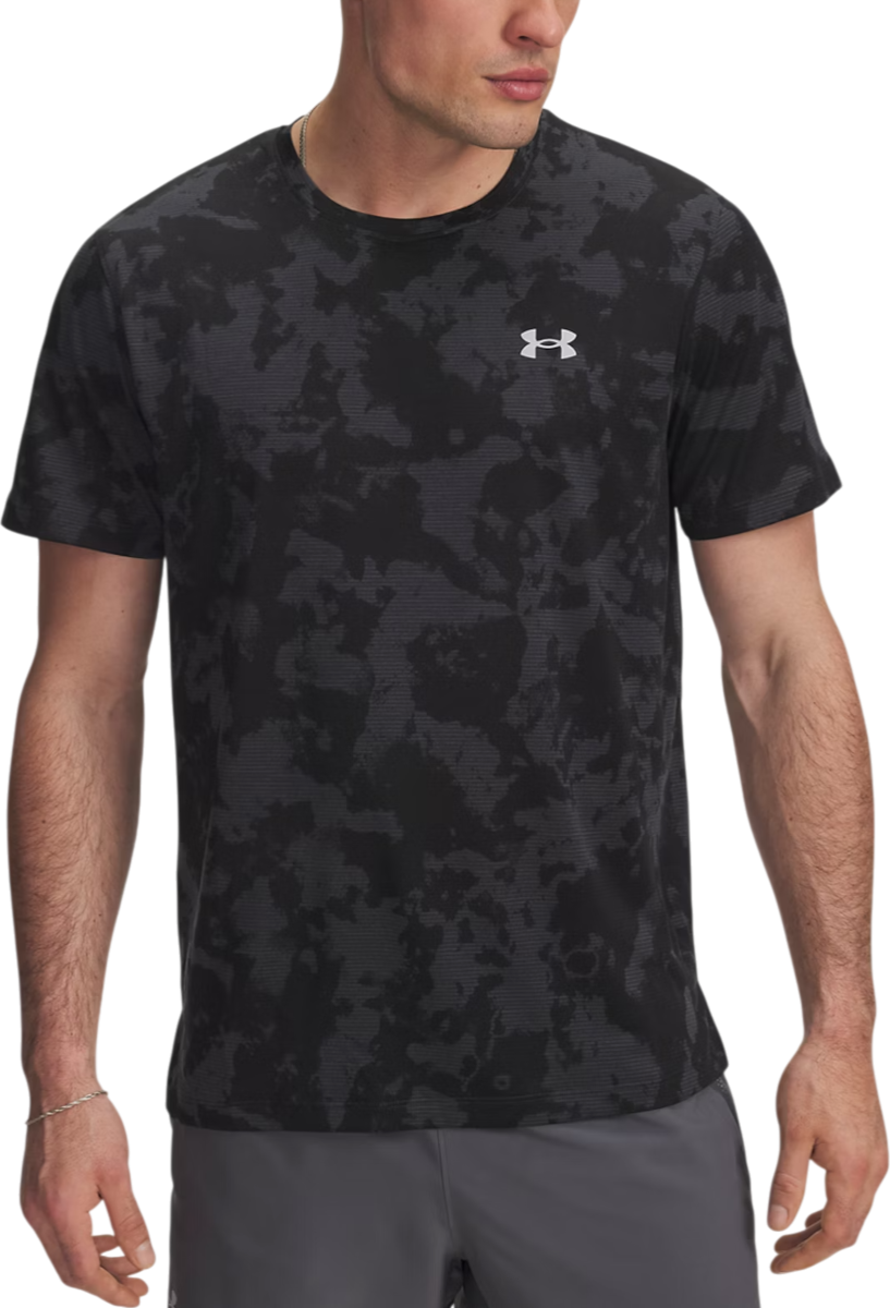 T-shirt Under Armour Under Armour UA Launch Printed Short Sleeve T-Shirt Sort | 6006110-016