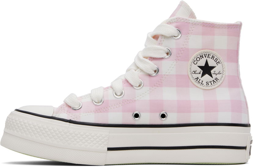 Sneakers og sko Converse Chuck Taylor All Star Lift Platform Gingham Lyserød | A13663C