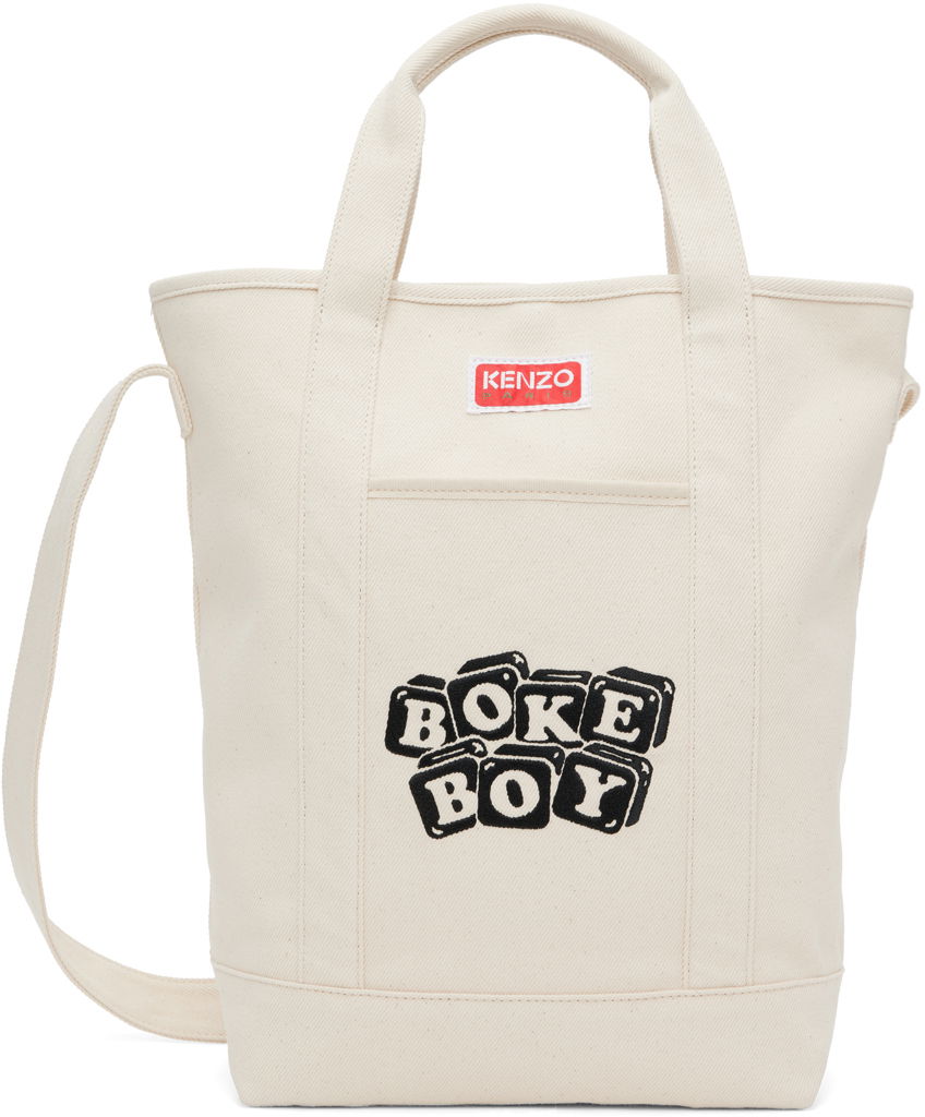 Mulepose KENZO Boke Boy Tote Bag Beige | FD55SA901F35, 0