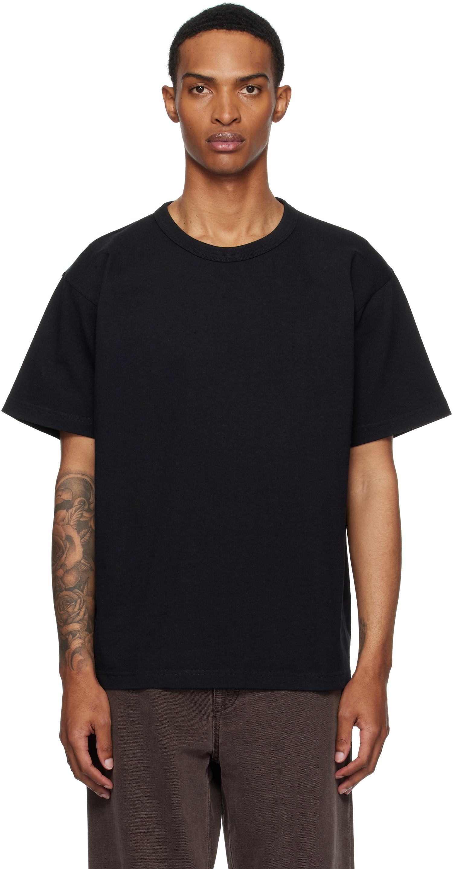 T-shirt NORSE PROJECTS Norse Projects Simony Heavy T-Shirt Sort | N01-0687, 0