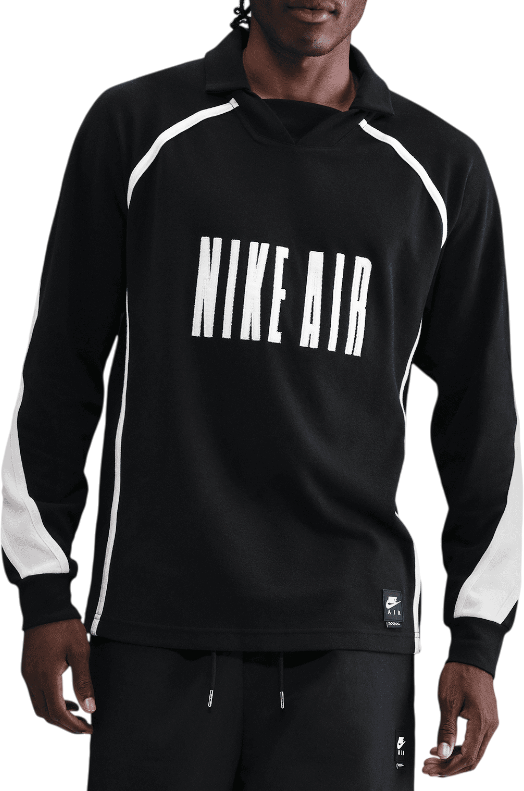 Polo skjorte Nike Air Football Long-Sleeved Polo Shirt Sort | hv1320-010