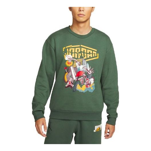 Sweater Jordan Air Jordan DNA Fleece Pullover Grøn | DC9616-333