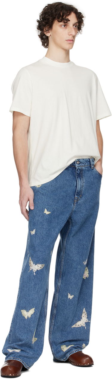 Jeans OUR LEGACY Our Legacy Vast Cut Butterfly Embroidered Jeans Blå | M2255VCI, 3
