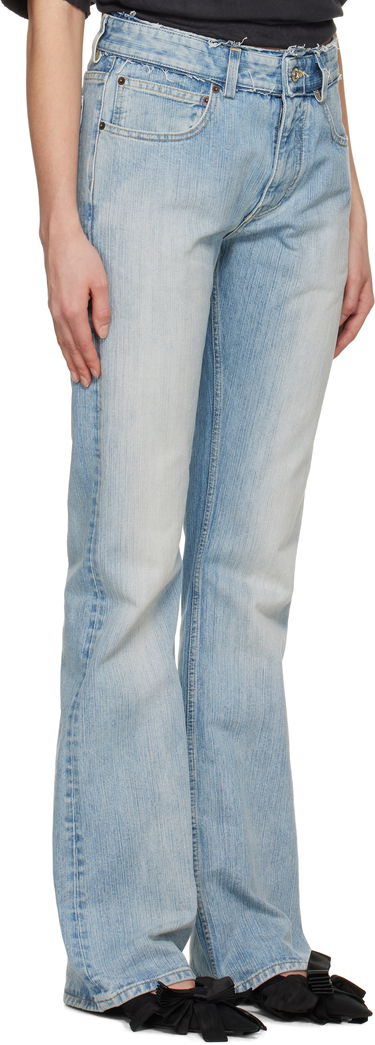 Jeans Balenciaga Balenciaga Low-Waist Jeans Blå | 814225TRW59, 4