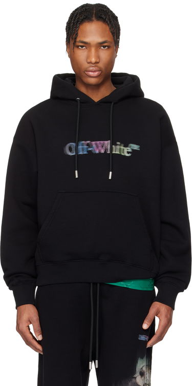 Sweatshirt Off-White Off-White S. Matthew Hoodie Sort | OMBB085S25FLE00V1084, 0