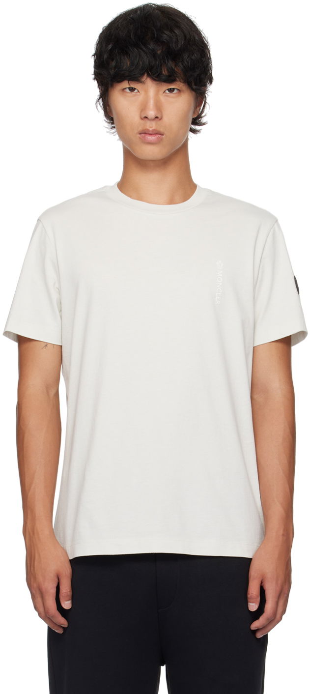 T-shirt Moncler Gray Garment-Washed T-Shirt Grå | J20918C0001589A17, 0
