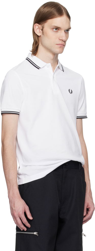 Polo skjorte Comme des Garçons Comme des Garçons Shirt Fred Perry Edition 'Strong Will' Polo Hvid | FO-T502-051, 1