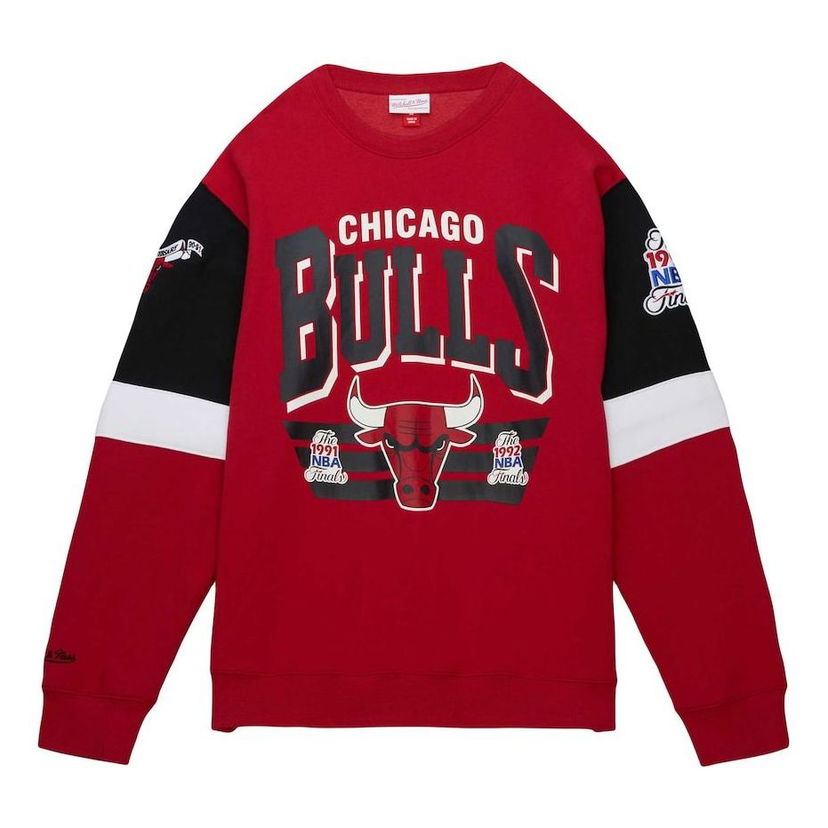 Sweater Mitchell & Ness Mitchell & Ness NBA Chicago Bulls Crew Sweatshirt Rød | FCPO3400-CBUYYPPPSCAR