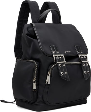 Rygsæk GANNI GANNI Bucky Nylon Backpack Sort | A6526, 1