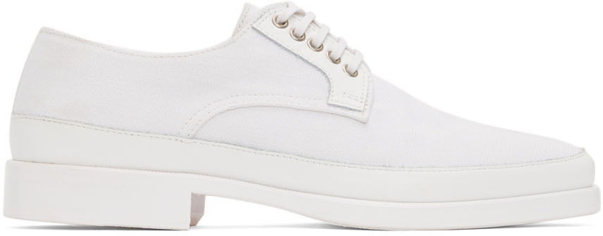 Tøj LEMAIRE LEMAIRE Canvas Derbys Hvid | M 221 FO312 LF458, 0