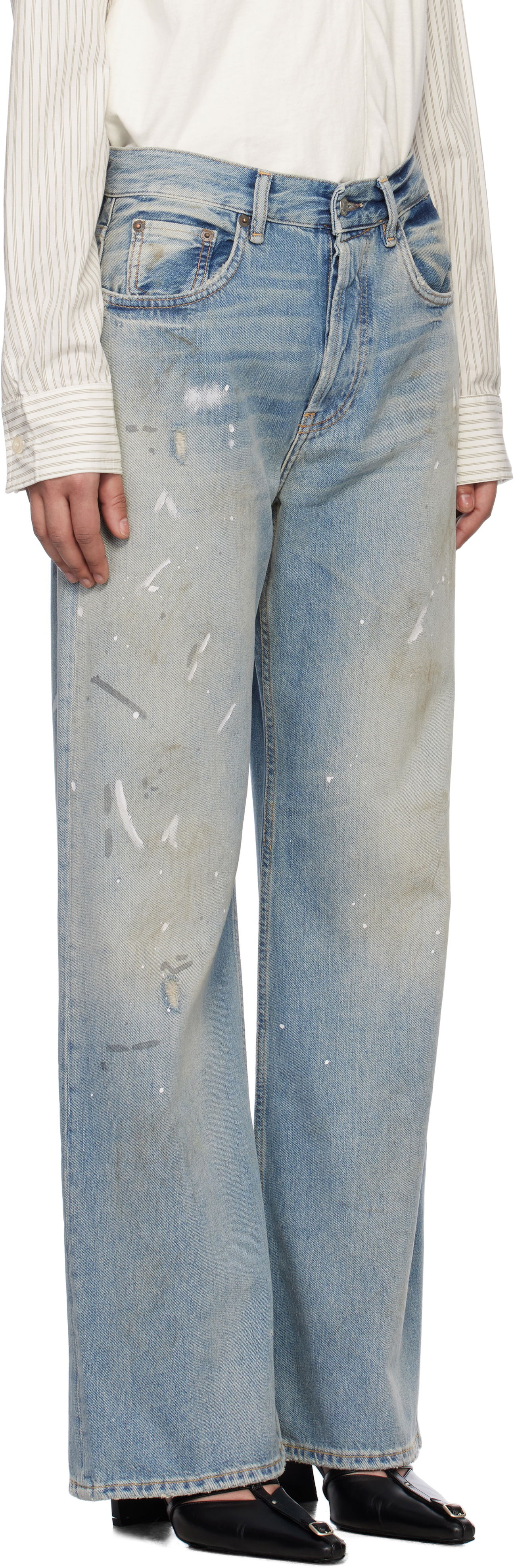 Jeans Acne Studios Acne Studios Loose Fit Jeans Blå | A00512-, 1