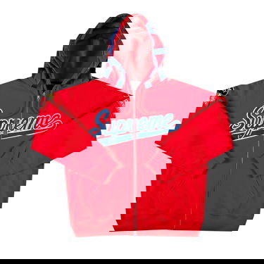 Sweatshirt Supreme Vanson Leathers Spider Web Zip Up Hooded Sweatshirt Rød | SS21SW47 RED, 1