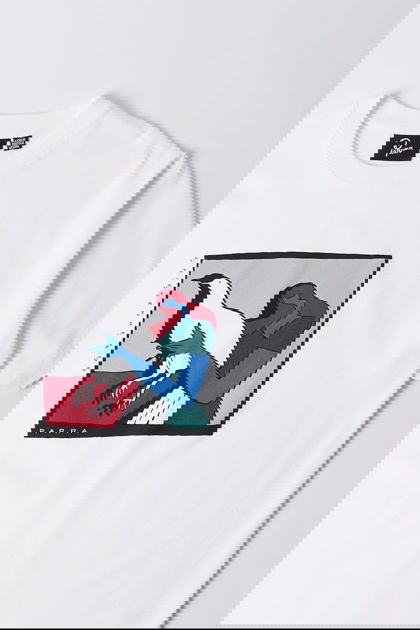 T-shirt By Parra Parra Chicken Heads Graphic T-Shirt Hvid | 53301, 1