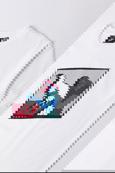 T-shirt By Parra Parra Chicken Heads Graphic T-Shirt Hvid | 53301, 1