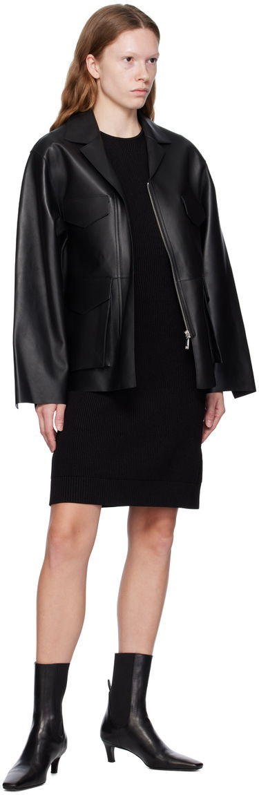 Kjole TOTEME TOTEME Contour Knit Minidress Sort | 233-5181-334, 3