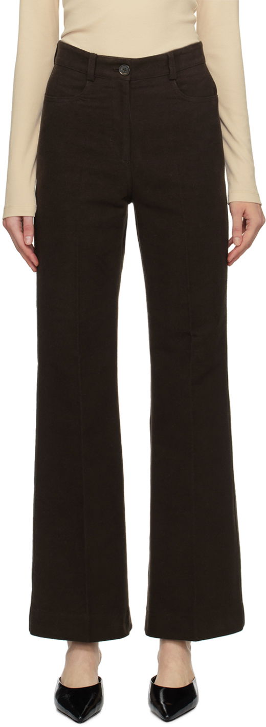 Bukser TOTEME TOTEME Flared Trousers Brun | 241-WRB1058-FB0171