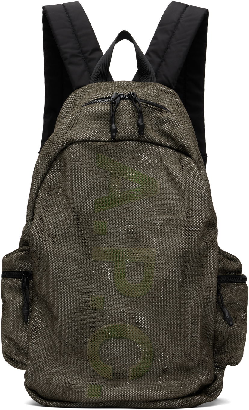 Rygsæk A.P.C. A.P.C. Tech Rebound Mesh Backpack Grøn | PSAEU-H62242