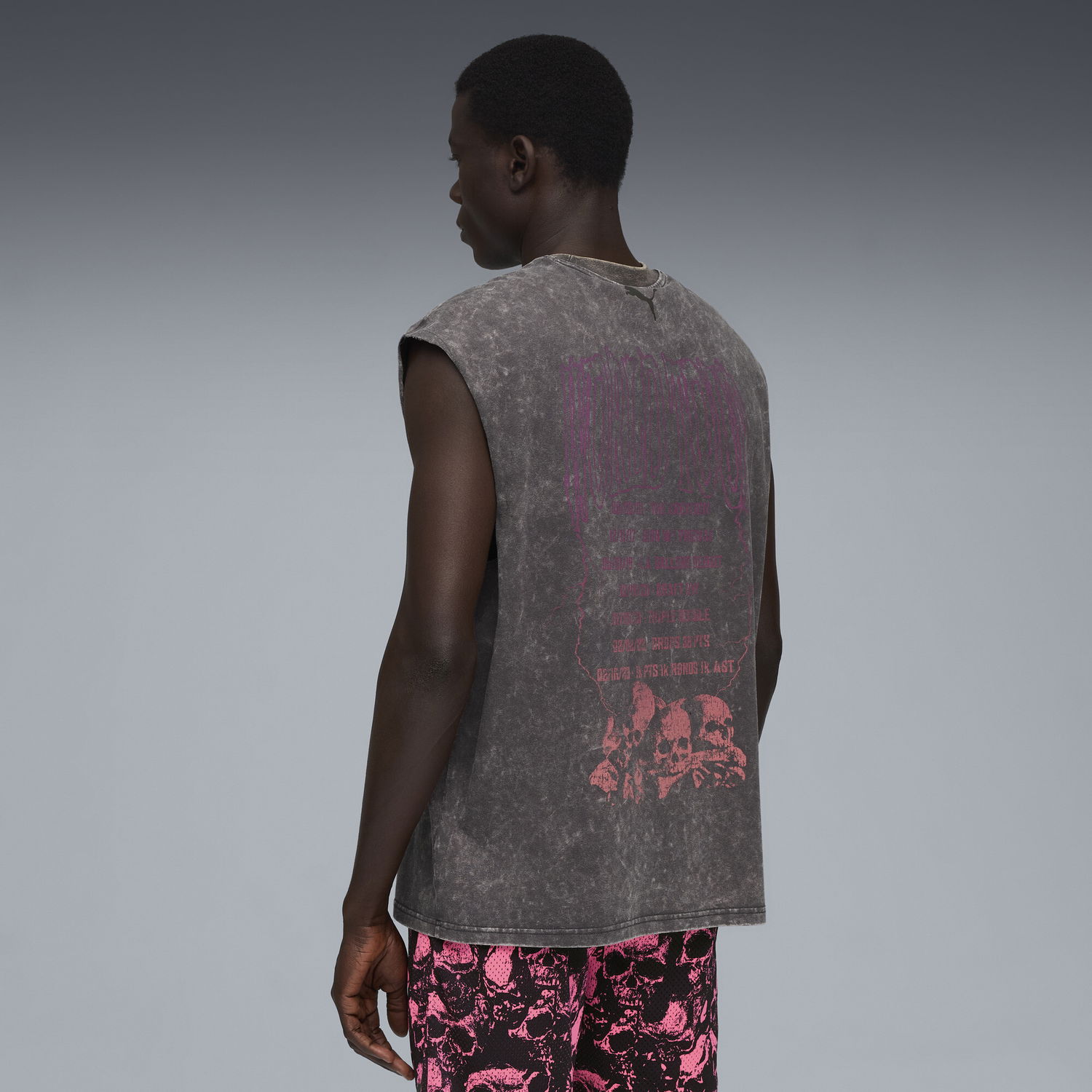 Tanktop Puma LaMelo World Tour-nament Cut Off T-Shirt Grå | 632428_01, 1