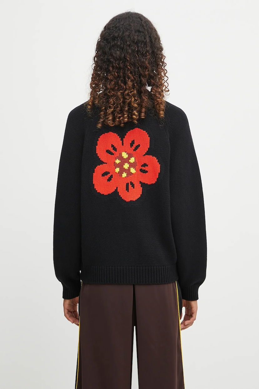 Sweater KENZO Kenzo Boke Flower Placed Cardigan Sort | FF62CA7063LA
