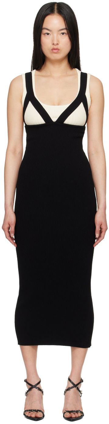 Kjole Jean Paul Gaultier Jean Paul Gaultier 'The Madone' Knit Maxi Dress Sort | 24/25-F-RO184-M068-0100