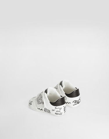 Tilbehør Dolce & Gabbana Dolce & Gabbana Printed Nappa Leather Hvid | DK0117AS827HWF57, 2