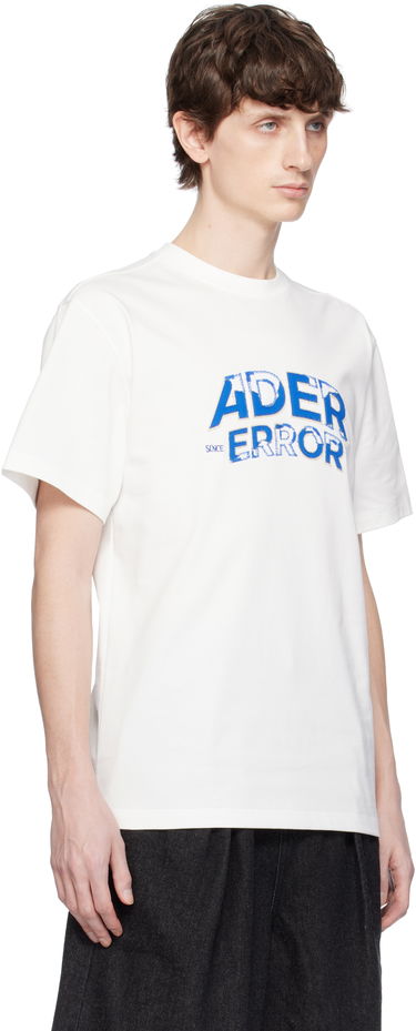 T-shirt ADER ERROR Flocked Logo T-Shirt Hvid | BN25FYTS0101OW, 4