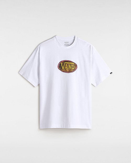 T-shirt Vans Scribblex T-Shirt, Size L Hvid | VN000NHWWHT, 0