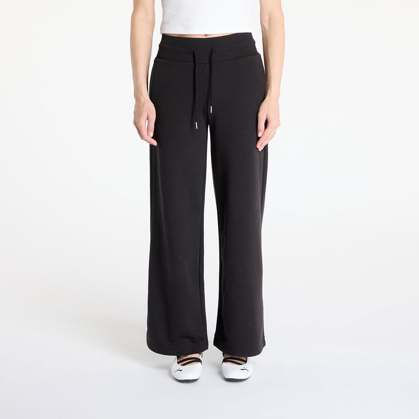 Bukser Puma Puma Wardrobe Essentials Relaxed Wide Leg Sweatpants Sort | 62975401