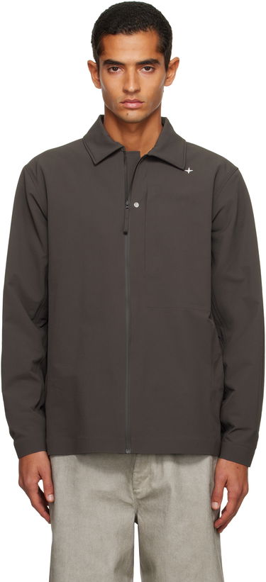 Jakke Stone Island Tela Resinata Jacket Grå | K2S15 1200024 S0G12, 0