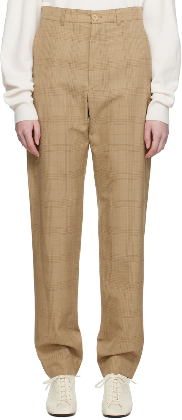 Bukser LEMAIRE Lemaire Loose Suit Trousers Beige | PA1000 LF1037, 0