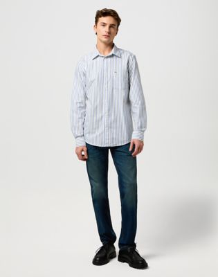 Skjorte Wrangler Wrangler Regular One Pocket Shirt Hvid | 112372981:XXL, 1