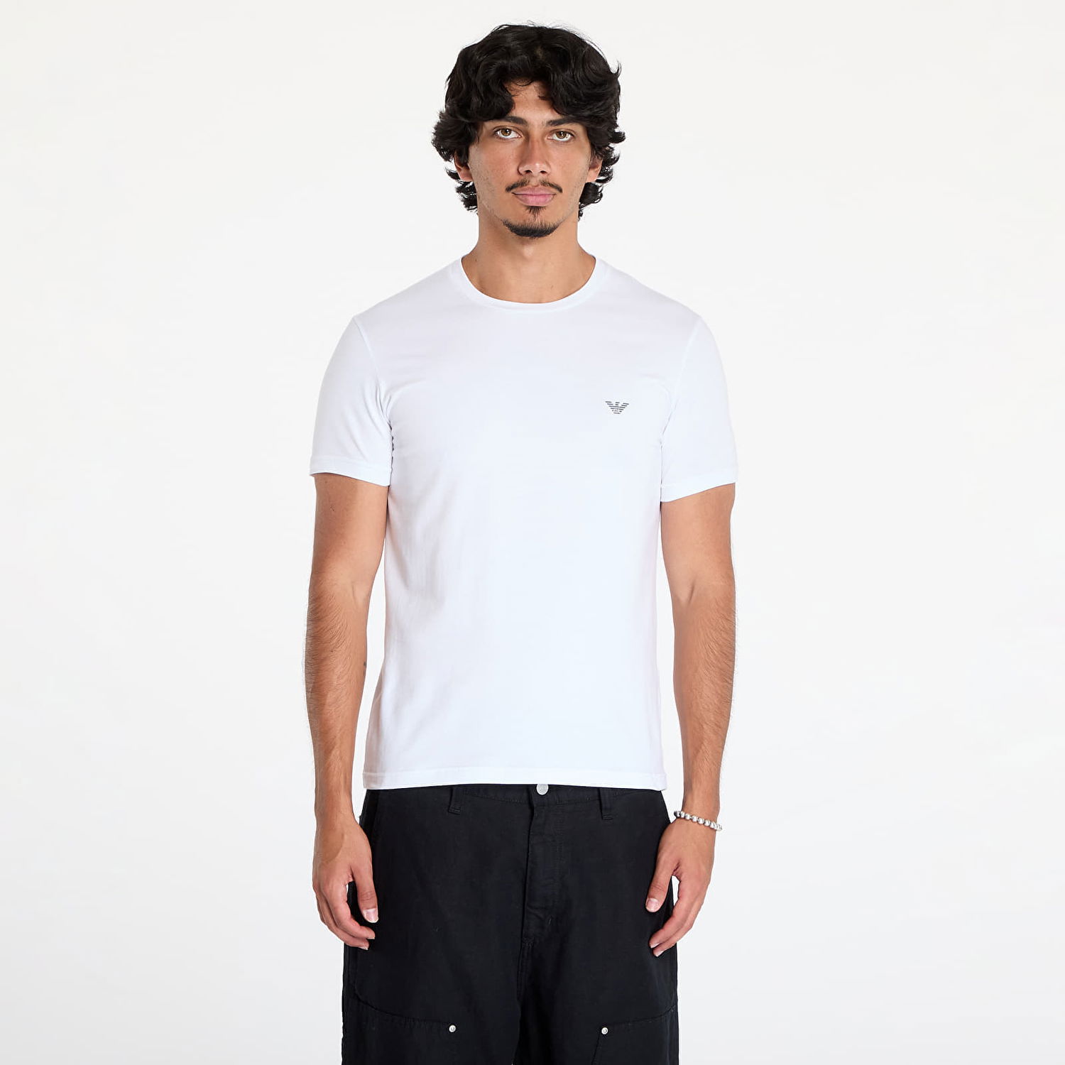 T-shirt Emporio Armani T-shirt EA7 Men's Knit T-Shirt 2-Pack Nero/ Bianco S Hvid | 111267 4F720 10320, 0