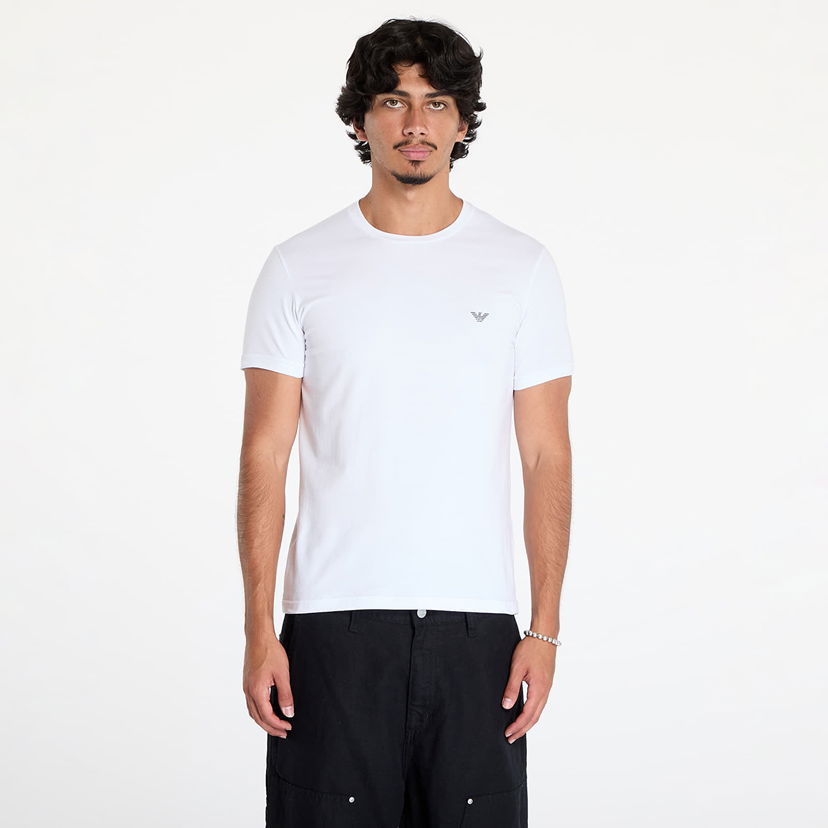T-shirt Emporio Armani T-shirt EA7 Men's Knit T-Shirt 2-Pack Nero/ Bianco S Hvid | 111267 4F720 10320