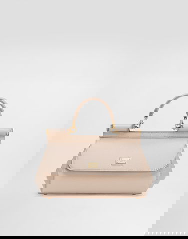 Håndtaske Dolce & Gabbana Dolce & Gabbana Sicily Medium Handbag Beige | BB7652B100180414, 0