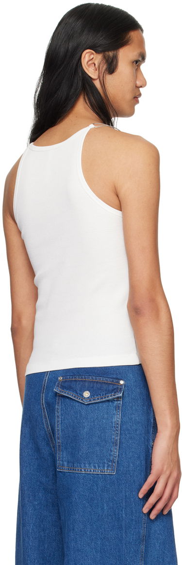 Tanktop Dion Lee Wire Strap Tank Top Hvid | C3159PS24, 2