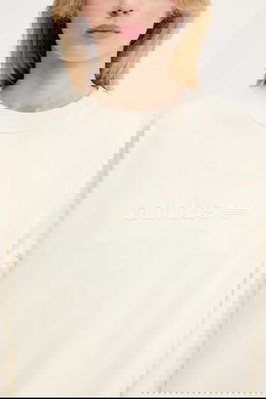 Sweatshirt adidas Performance Essentials Linear Oversized Crewneck Sweatshirt Beige | JW1016, 3