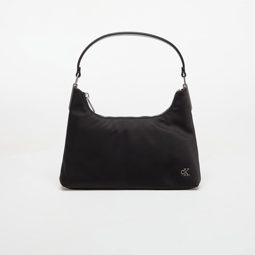 Håndtaske CALVIN KLEIN Calvin Klein Jeans Satin Nylon Small Shoulder Bag Sort | LV04K3219G UB1