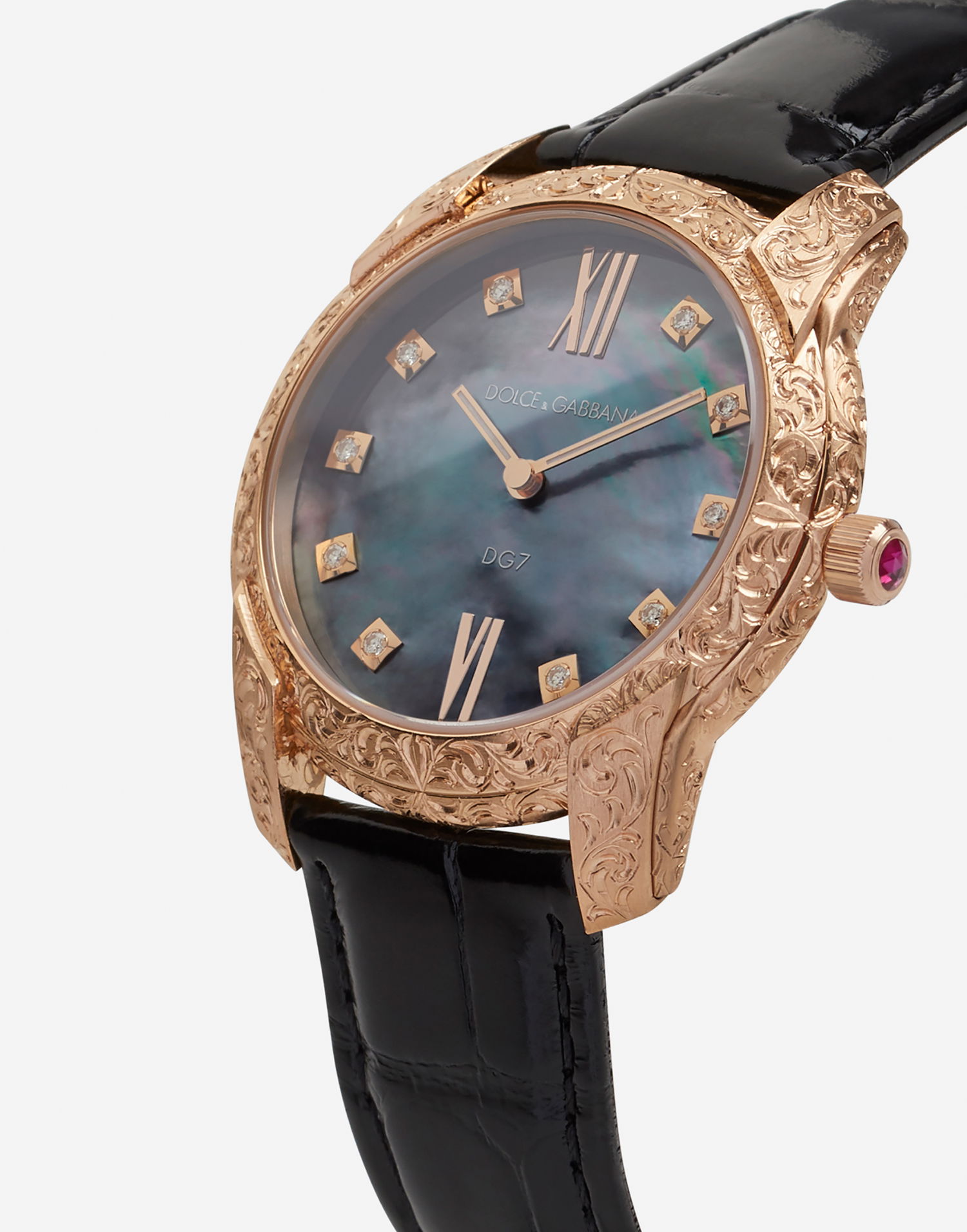 Ur Dolce & Gabbana Dolce & Gabbana Dg7 Gattopardo Watch with Diamonds Metalisk | WWFE2GXGFDAN0000, 1