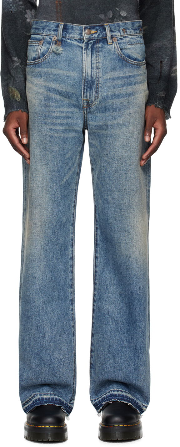 Jeans R13 R13 D'Arcy Loose Fit Jeans Blå | R13MD038-D213C